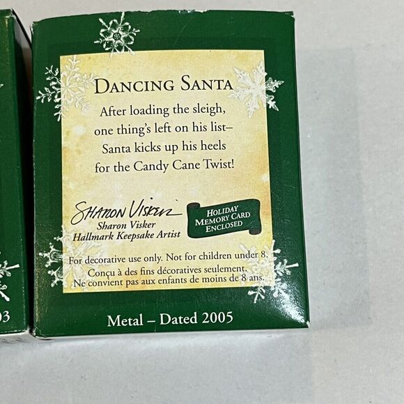 NIB! 2002~2005 Hallmark Keepsake Sharon Visker Miniture Ornaments Lot of 3 - Picture 4 of 4